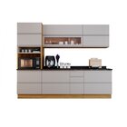 Cozinha Completa 5 Peças Mdf 9 Portas 6 Gavetas 1 Nicho Para