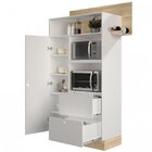 Cozinha Completa 5 Peças Stella Divicar Móveis Branco Treviso