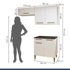 Cozinha Completa 5 Portas 1 Gaveta Atibaia Branco