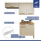 Cozinha Completa 5 Portas 1 Gaveta Atibaia Nature/off White