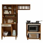 Cozinha Completa 5 Portas 1 Gaveta Barueri Nature/off White