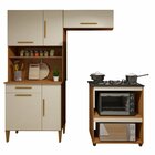 Cozinha Completa 5 Portas 1 Gaveta Barueri Nature/off White