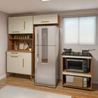 Cozinha Completa 5 Portas 1 Gaveta Barueri Nature/off White