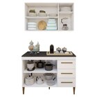 Cozinha Completa 5 Portas 3 Gavetas Londrina Branco