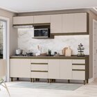 Cozinha Completa 6 Peças 100% Mdf Com Tampo Para Cooktop Conn