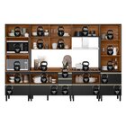 Cozinha Completa 6 Peças 100% Mdf Proença Nogueira/carbono Pr