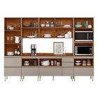 Cozinha Completa 6 Peças 100% Mdf Proença Nogueira/nude Prime