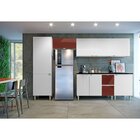 Cozinha Completa 6 Peças 10 Portas 2 Gavetas Com Tampo Quadri