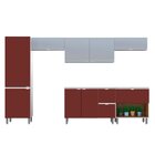 Cozinha Completa 6 Peças 10 Portas 2 Gavetas Sem Tampo Quadri