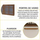 Cozinha Completa 6 Peças 10 Portas 3 Gavetas Veneza  Noce/off