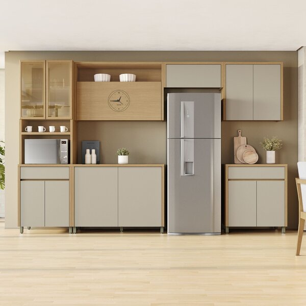 Cozinha Completa 6 Peças 12 Portas 2 Gavetas Condessa 350cm 1