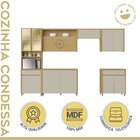 Cozinha Completa 6 Peças 12 Portas 2 Gavetas Condessa 350cm 1