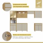 Cozinha Completa 6 Peças 12 Portas 2 Gavetas Condessa 350cm 1