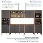 Cozinha Completa 6 Peças 12 Portas 2 Gavetas Salvador Marrom/