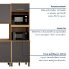 Cozinha Completa 6 Peças 12 Portas 2 Gavetas Salvador Marrom/