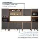 Cozinha Completa 6 Peças 12 Portas 2 Gavetas Salvador Marrom/