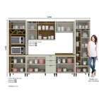 Cozinha Completa 6 Peças 12 Portas 3 Gavetas Essência Henn Ar