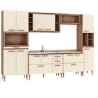 Cozinha Completa 6 Peças 13 Portas 4 Gavetas 1 Nicho Para For