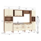 Cozinha Completa 6 Peças 13 Portas 4 Gavetas 1 Nicho Para For