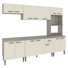 Cozinha Completa 6 Peças 14 Portas 1 Gaveta Max  Cinza/champa