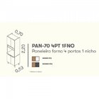 Cozinha Completa 6 Peças 14 Portas 2 Gavetas 1 Nicho Para For