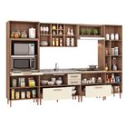 Cozinha Completa 6 Peças 14 Portas 4 Gavetas 2 Nichos Para Fo