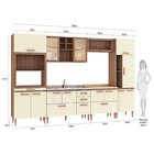 Cozinha Completa 6 Peças 14 Portas 4 Gavetas 2 Nichos Para Fo