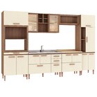 Cozinha Completa 6 Peças 14 Portas 4 Gavetas 2 Nichos Para Fo