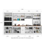 Cozinha Completa 6 Peças 15 Portas 2 Gavetas Com Paneleiro Un