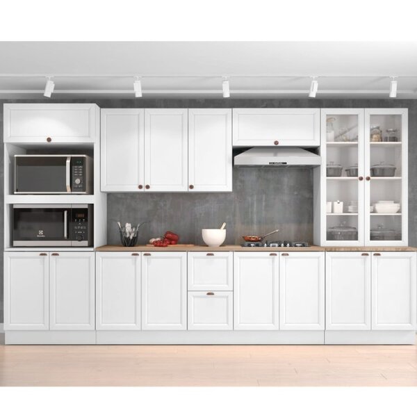 Cozinha Completa 6 Peças 15 Portas 2 Gavetas Com Paneleiro Un