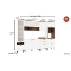 Cozinha Completa 6 Peças 1 Cristaleira 2 Armários Aéreos 1 Pa