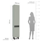 Cozinha Completa 6 Peças 316,8cm X 214cm Koya Preto/verde Oli