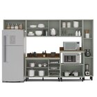 Cozinha Completa 6 Peças 316,8cm X 214cm Koya Preto/verde Oli