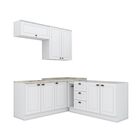 Cozinha Completa 6 Peças 8 Portas 3 Gavetas Emily Espresso Mó