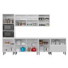 Cozinha Completa 6 Peças 9 Portas 1 Gaveta Sem Tampo Quadria