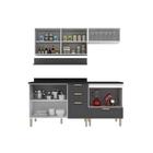 Cozinha Completa 6 Peças Americana Multimóveis 5916 Branco/gr