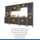 Cozinha Completa 6 Peças Áustria  Cinamomo/grafite