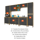 Cozinha Completa 6 Peças Áustria Valdemóveis