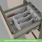 Cozinha Completa 6 Peças Com Aéreo De Vidro Lora Casa 812