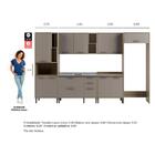 Cozinha Completa 6 Peças Com Armário Para Geladeira Juliete M