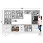 Cozinha Completa 6 Peças Com Cristaleira Emily Espresso Móvei