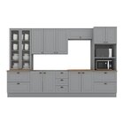 Cozinha Completa 6 Peças Com Cristaleira Emily Espresso Móvei