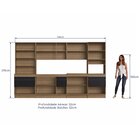 Cozinha Completa 6 Peças Com Cristaleira Porta Tela 1 Forno E