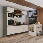 Cozinha Completa 6 Peças Com Ilha Gourmet Lora Casa 812