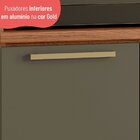 Cozinha Completa 6 Peças Com Paneleiro De Vidro Sálvia Freijó