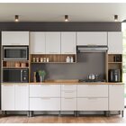 Cozinha Completa 6 Peças Com Torre Quente E Balcão Mel/banco