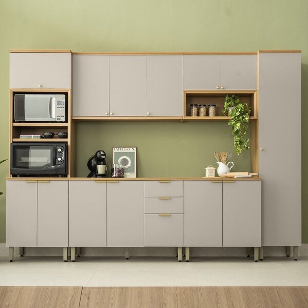 Cozinha Completa 6 Peças Com Torre Quente E Paneleiro Selene