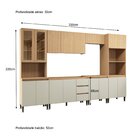 Cozinha Completa 6 Peças Com Torre Quente Rebeca Mel/off White