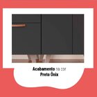 Cozinha Completa 6 Peças Com Vidro Emília Thela Preto