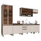 Cozinha Completa 6 Peças Connect Com Cristaleira - Móveis Henn